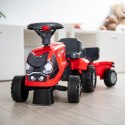 FALK Traktorek Baby Case IH Ride-On Czerwony z Przyczepką + akc. od 12 miesięcy