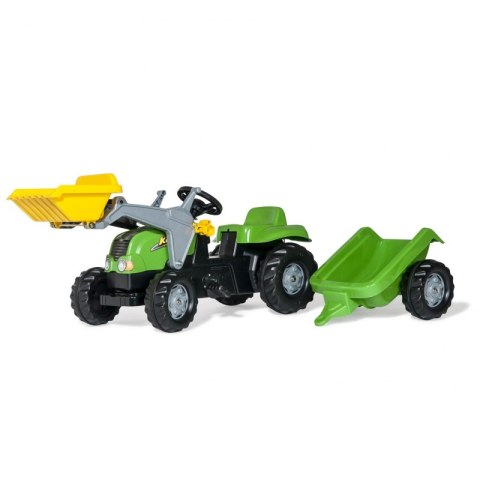 Rolly Toys rollyKid Traktor na pedały z Łyżką i Przyczepą